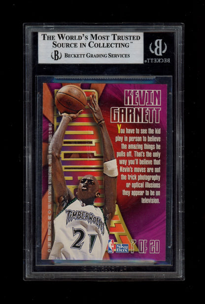 1996-97 Z-Force Zensations #7 Kevin Garnett BGS 8.5