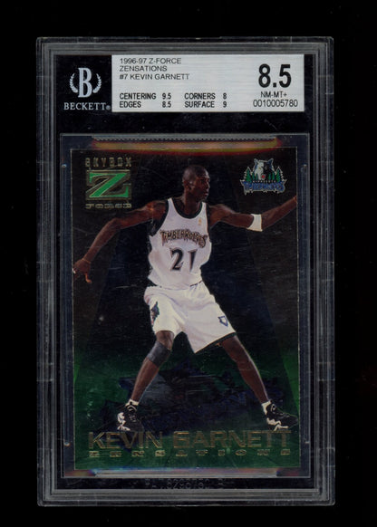 1996-97 Z-Force Zensations #7 Kevin Garnett BGS 8.5