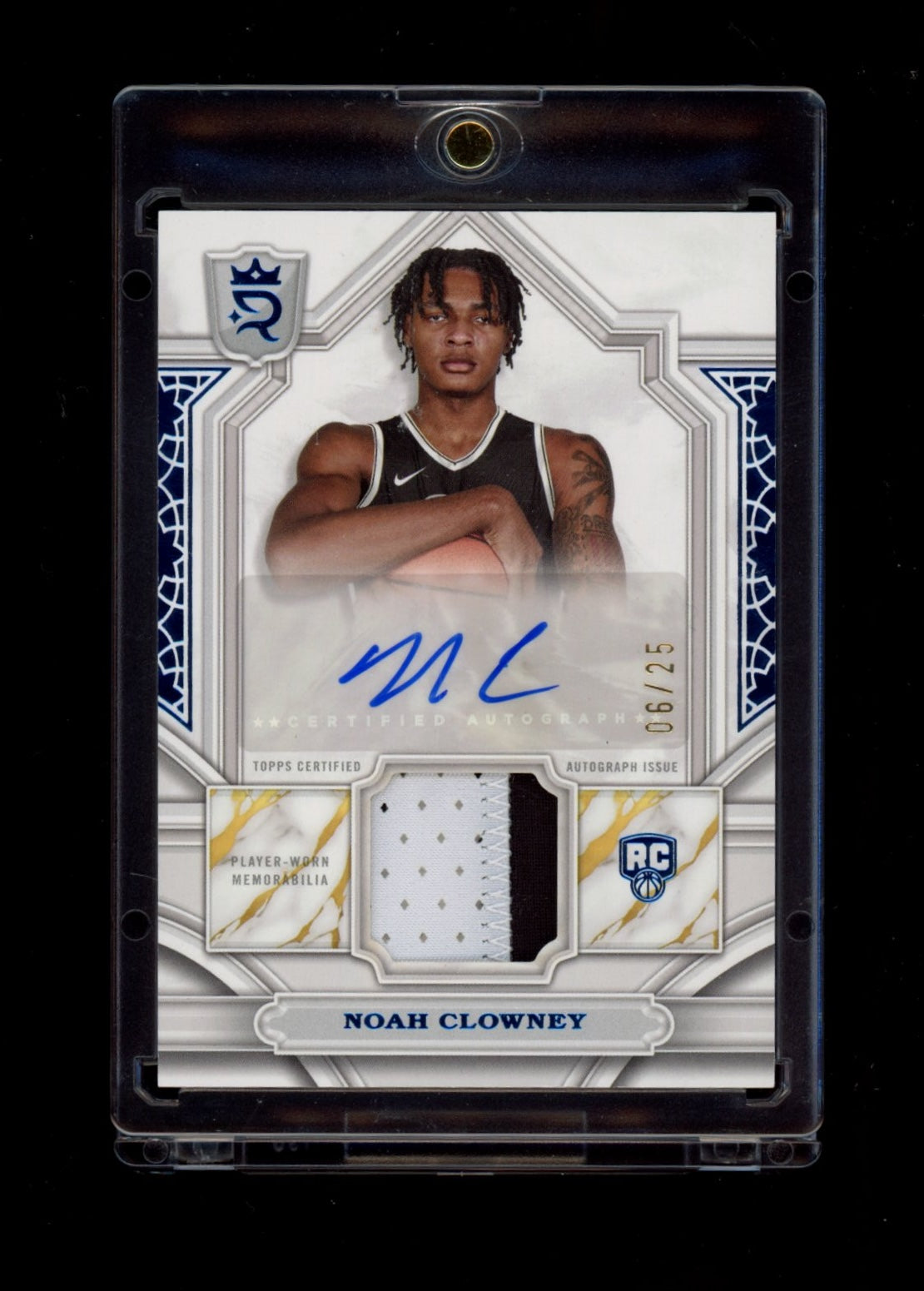 2023-24 Topps Royalty #RA-NC Noah Clowney Relic Signatures /25