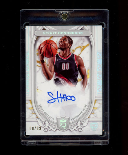 2023-24 Topps Royalty #SS-SH Scoot Henderson Superior Signatures #/99