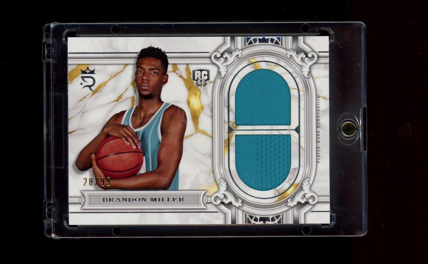 2023-24 Topps Royalty #RR-BM Brandon Miller Regalia Relics #/99