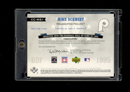 2005 Upper Deck HOF #CC-MS1 Mike Schmidt Class of Cooperstown Auto #/25