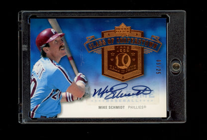 2005 Upper Deck HOF #CC-MS1 Mike Schmidt Class of Cooperstown Auto #/25