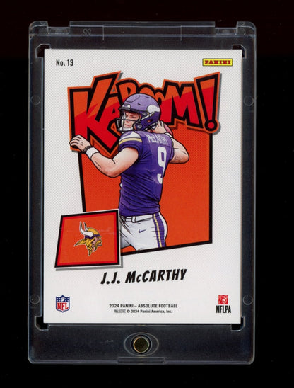 2024 Panini Absolute #13 J.J. McCarthy Kaboom Horizontal