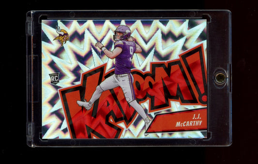 2024 Panini Absolute #13 J.J. McCarthy Kaboom Horizontal