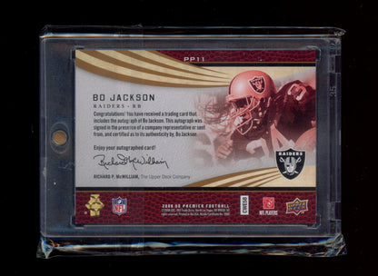 2008 Upper Deck Premier #PP11 Bo Jackson Penmanship Autographs Bronze #/99