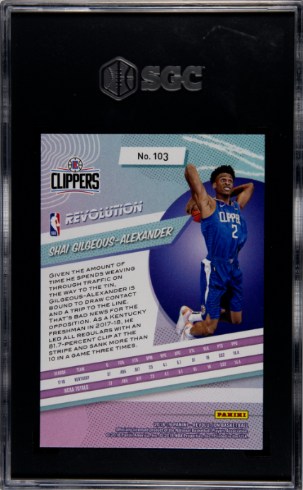 2018-19 Panini Revolution #103 Shai Gilgeous-Alexander SGC 10
