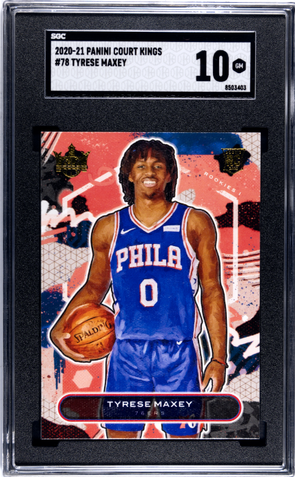2020-21 Panini Court Kings #78 Tyrese Maxey SGC 10