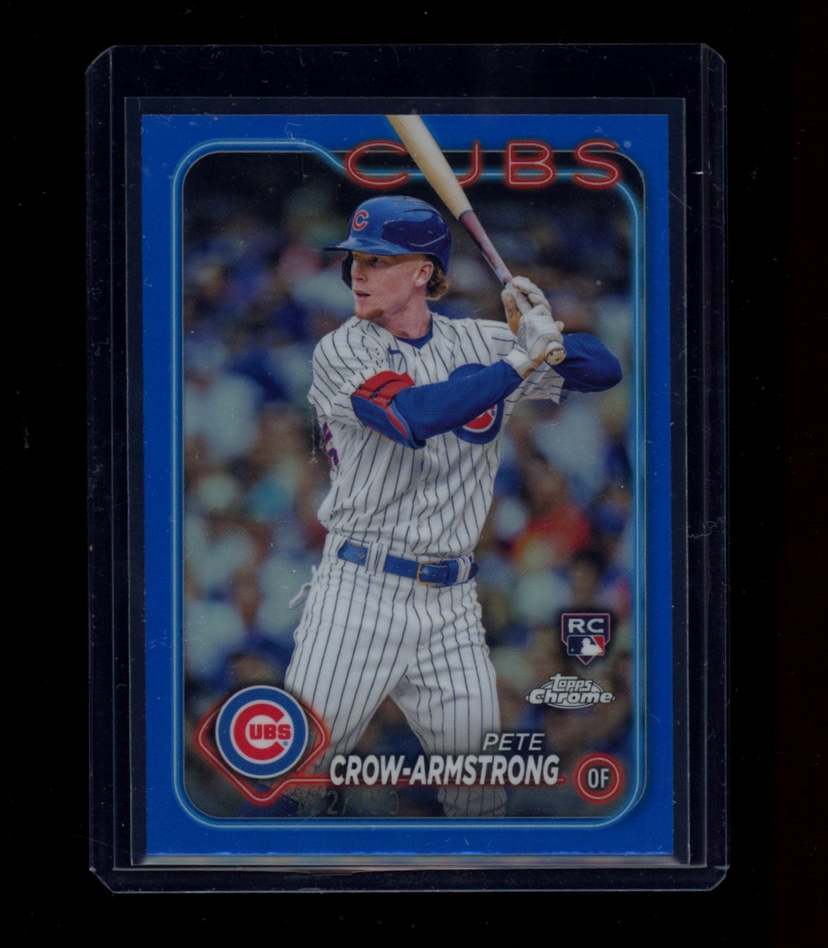 2024 Topps Chrome #16 Pete Crow-Armstrong Blue Refractors #/150