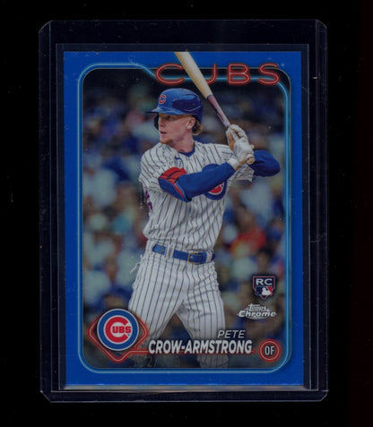 2024 Topps Chrome #16 Pete Crow-Armstrong Blue Refractors #/150