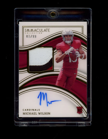 2024 Panini Immaculate Collection #127 Michael Wilson RPA #/99