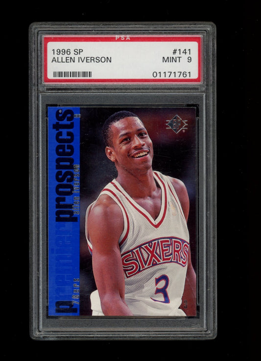 1996 Sp #141 Allen Iverson PSA 9