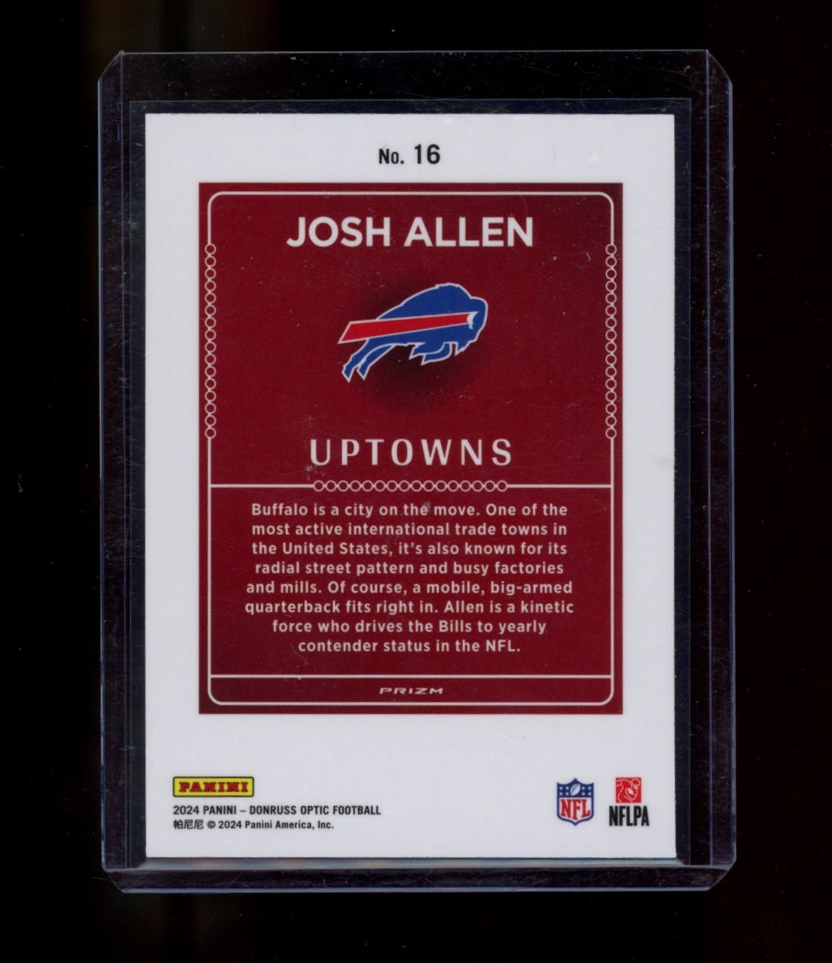 2024 Donruss Optic #16 Josh Allen Uptowns
