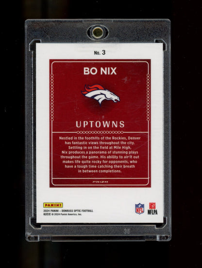 2024 Donruss Optic #3 Bo Nix Uptowns