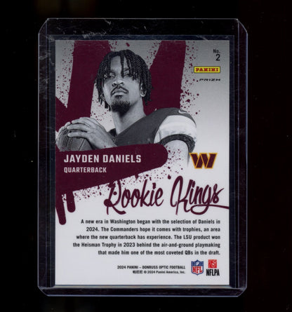 2024 Donruss Optic #2 Jayden Daniels Rookie Kings