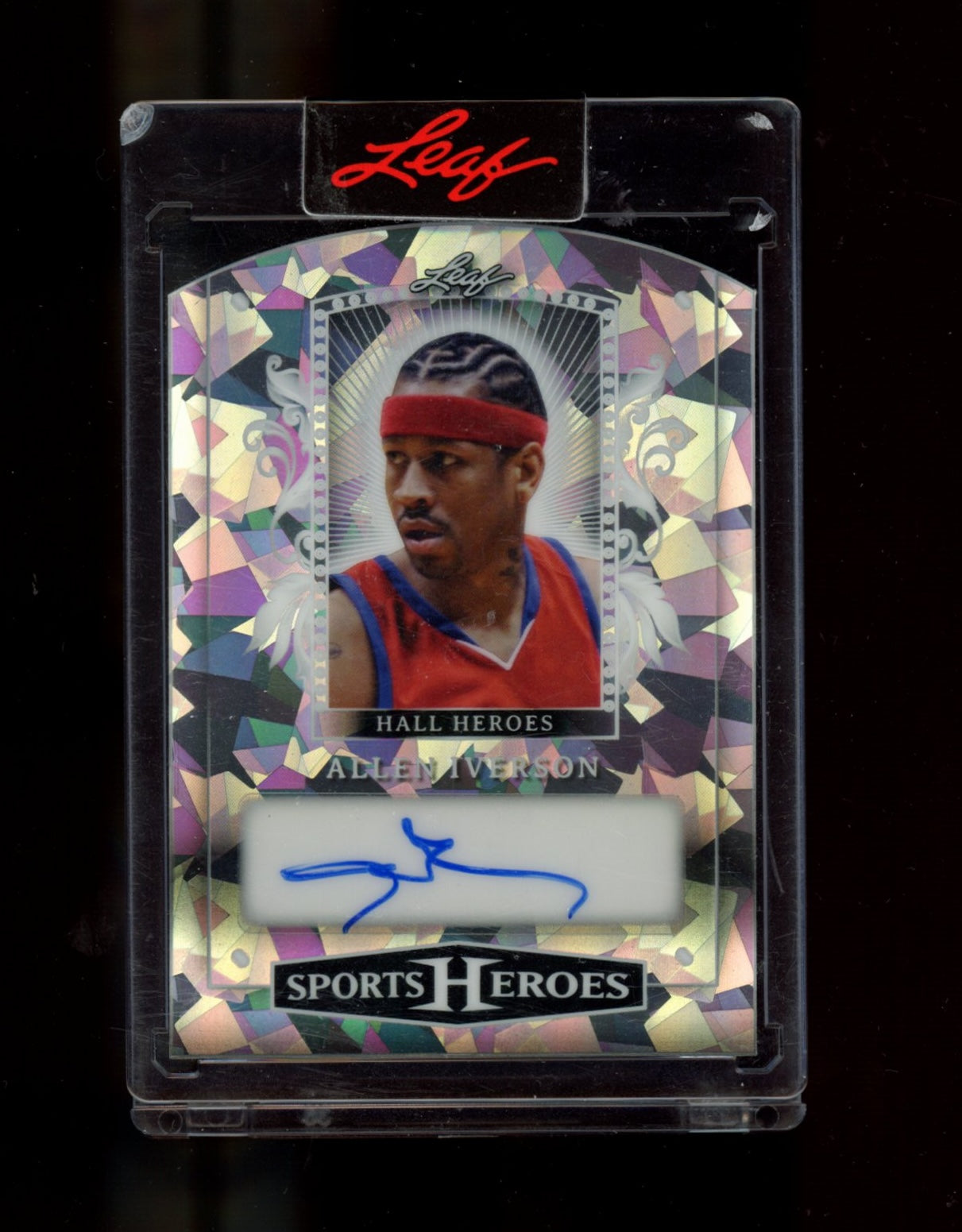 2025 Leaf Metal  - Hall Heroes Auto Crystal Silver #HH-AI1 Allen Iverson #/35