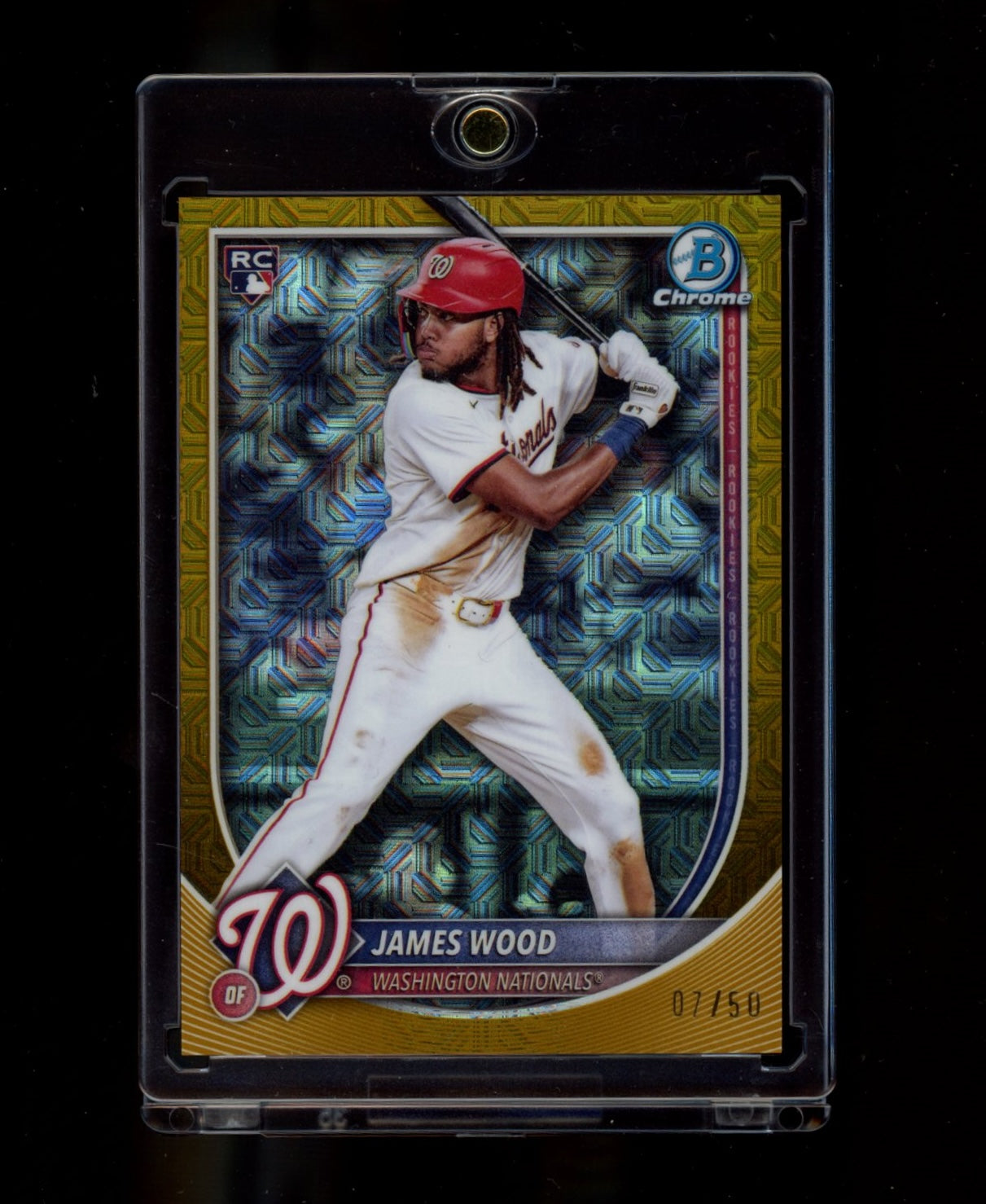 2025 Bowman Chrome #29 James Wood Gold Mojo #/50