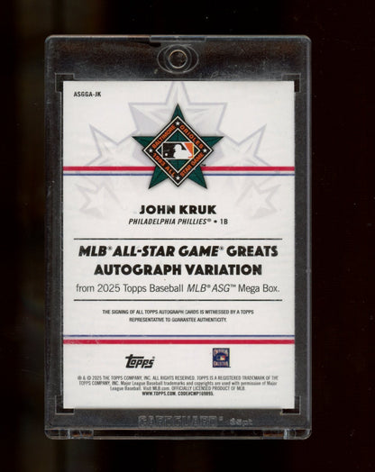 2025 Topps All-Star Game #ASGGA-JK John Kruk All-Star Game Greats Auto #/50