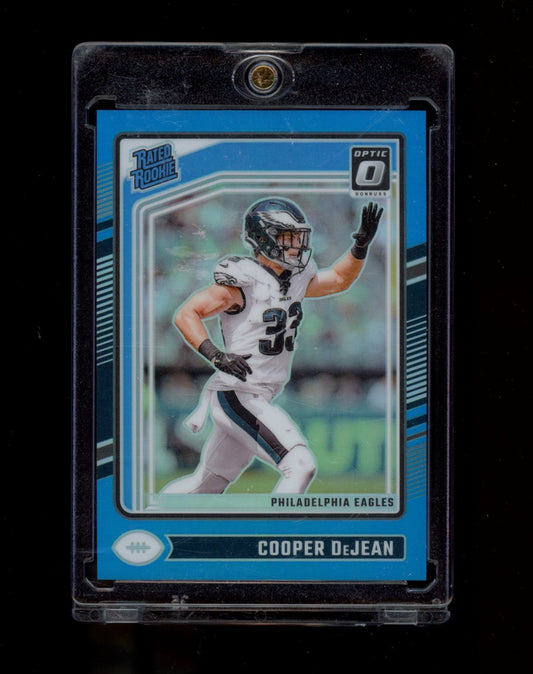 2024 Donruss Optic #221 Cooper DeJean Aqua #/299