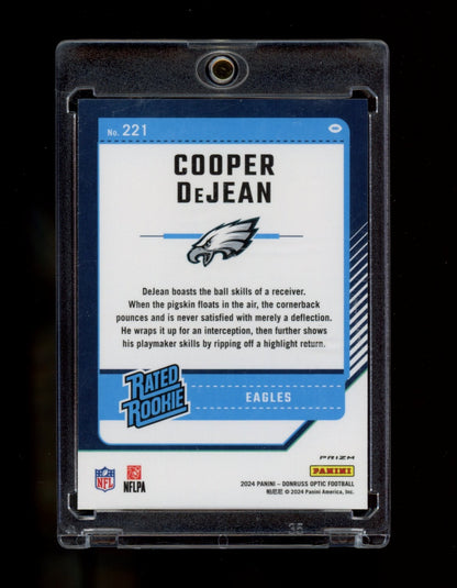 2024 Donruss Optic #221 Cooper DeJean Fire