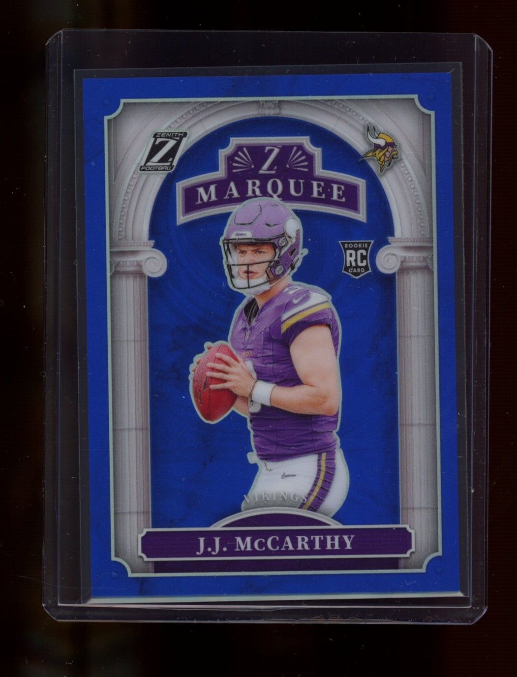 2024 Panini Zenith #10 J.J. McCarthy Z Marquee Blue #/25