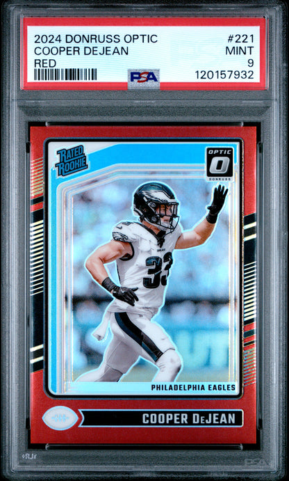 2024 Panini Donruss Optic #221 Cooper Dejean Red PSA 9