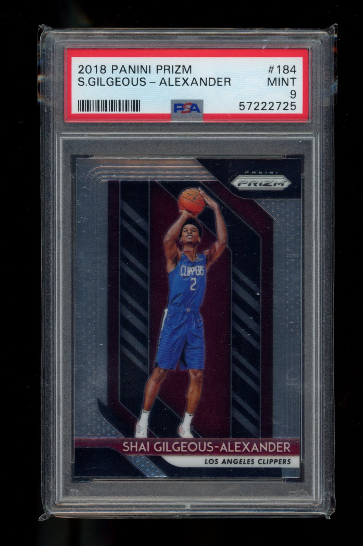 2018 Panini Prizm #184 S.Gilgeous-Alexander PSA 9
