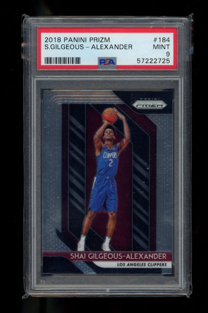 2018 Panini Prizm #184 S.Gilgeous-Alexander PSA 9