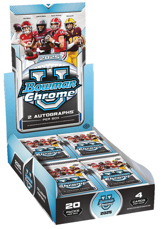 2025 Bowman University Chrome® Football - Hobby Box