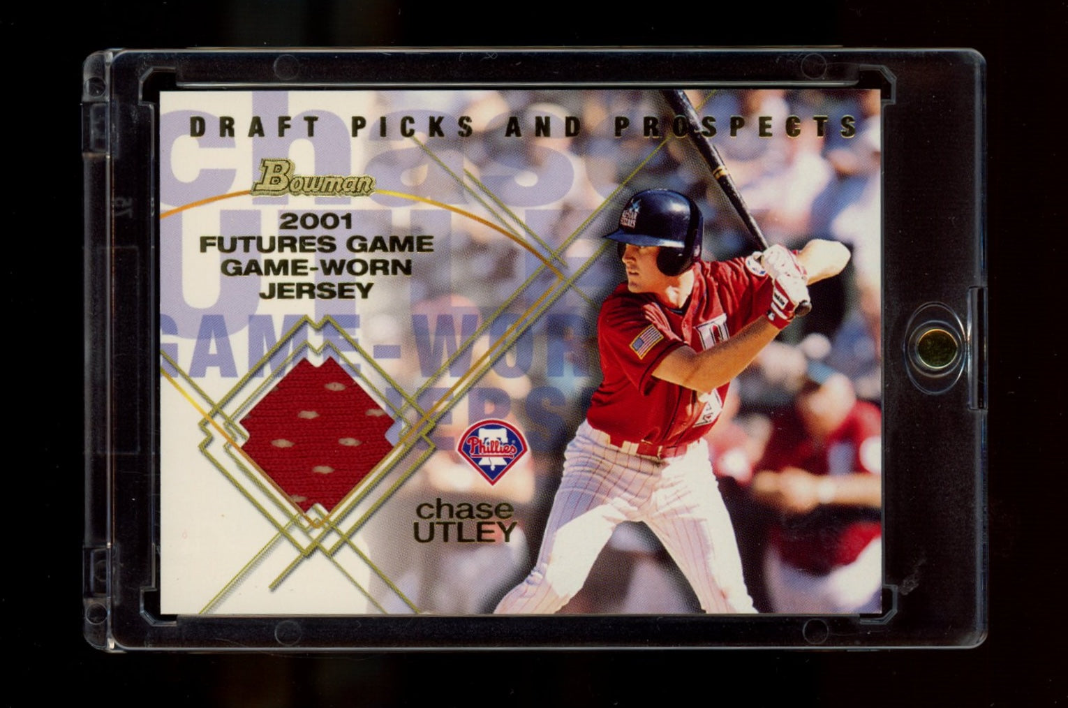 2001 Bowman Draft Picks & Prospects #FGR-CU Chase Utley Futures Game Relics