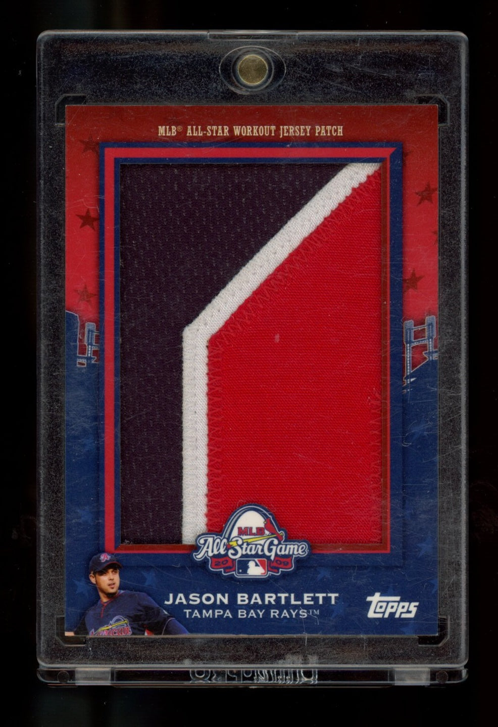 2009 Topps Updates #ASJP-58 Jason Bartlett All-Star Jumbo Patches #/6