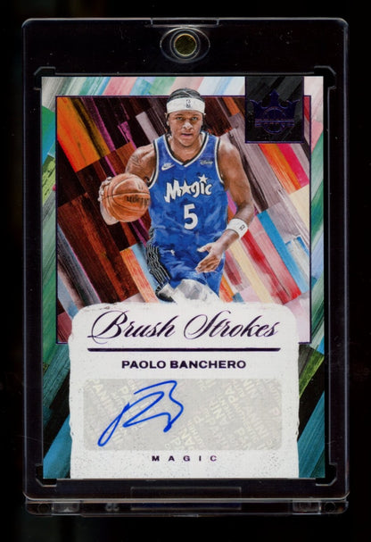 2024-25 Panini Court Kings #BR-BAN Paolo Banchero Brush Strokes Violet #/35