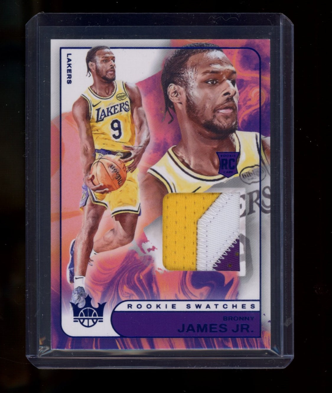 2024-25 Panini Court Kings #RJS-BJJ Bronny James Jr. Rookie Sapphire ...