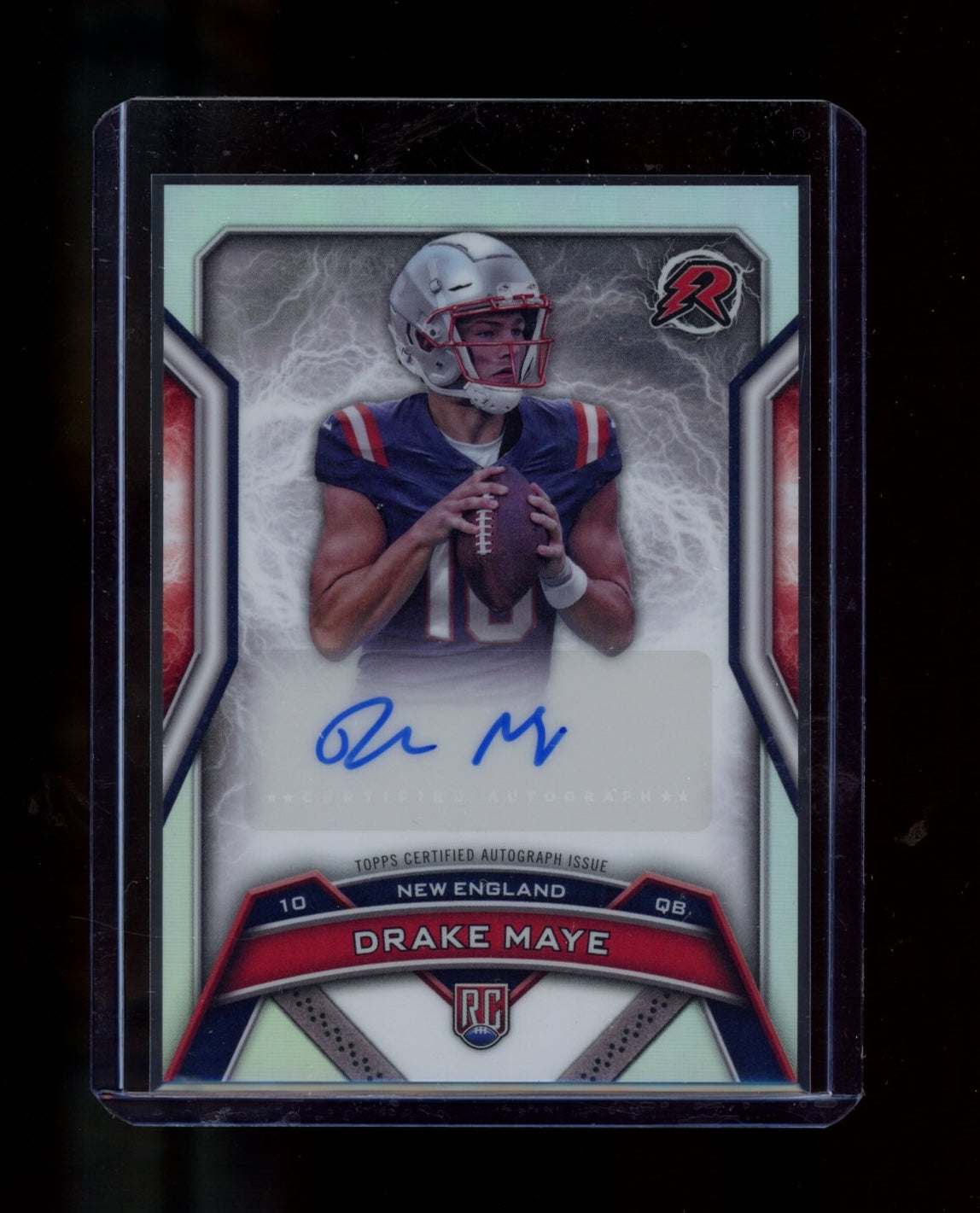 2024 Topps Resurgence #RRS-DM Drake Maye Resurgence Rookie Signatures