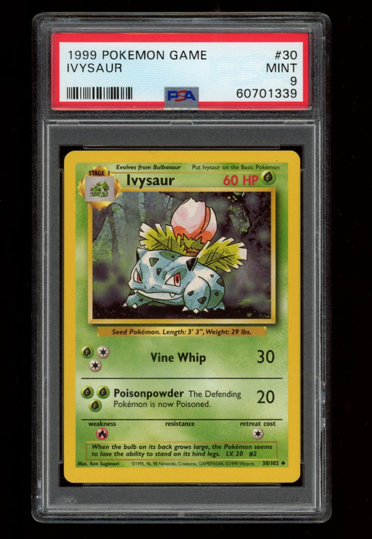 1999 Pokemon Game #30 Ivysaur PSA 9