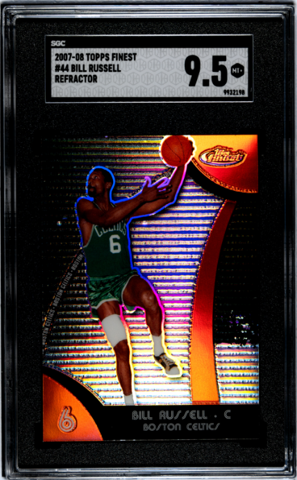 2007-08 Topps Finest #44 Bill Russell Refractor SGC 9.5
