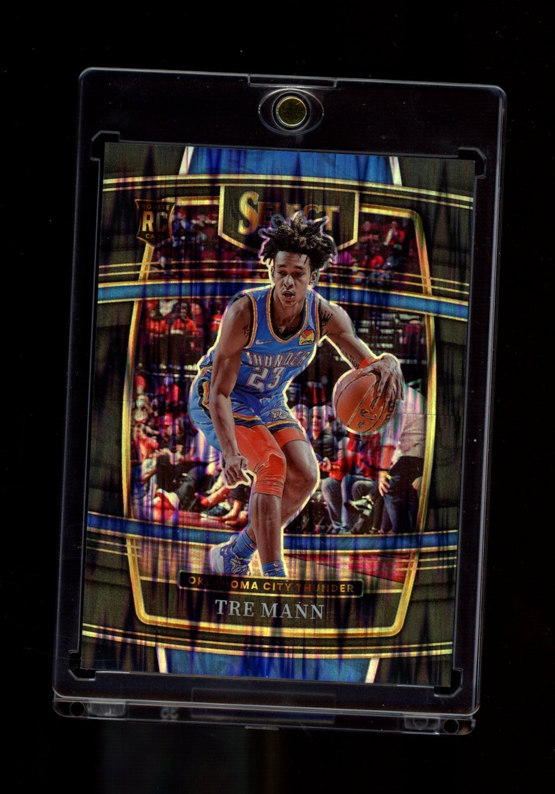 2021-22 Panini Select #36 Tre Mann Black Flash Prizms #/1