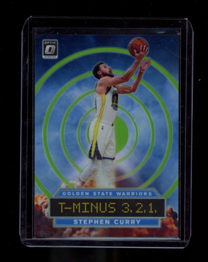 2019-20 Donruss Optic #6 Stephen Curry T-Minus 3, 2, 1, Lime Green #/149