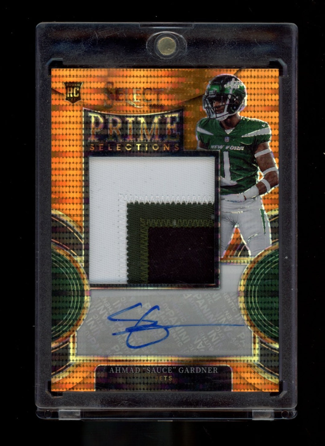2022 Select #PS-AG "Sauce" Gardner Prime Selections Orange Pulsar Sig #/30