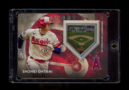 2024 Topps #HSH-SO Shohei Ohtani Home Sweet Home Stadium Medallions Gold #/75