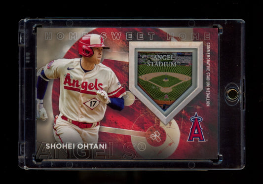 2024 Topps #HSH-SO Shohei Ohtani Home Sweet Home Stadium Medallions Gold #/75