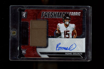 2024 Panini Totally Certified #FFSROE Rome Odunze RPA /100