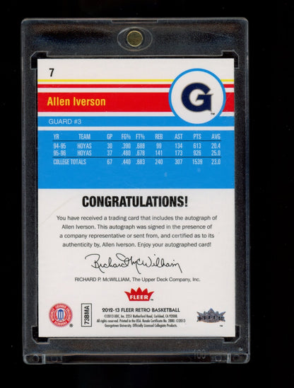 2012-13 Fleer Retro #3 Allen Iverson Autograph
