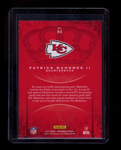2017 Panini Crown Royale #84 Patrick Mahomes II