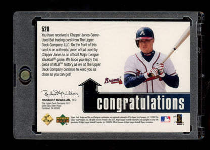 2002 Upper Deck Diamond Connection #528 Chipper Jones #/100
