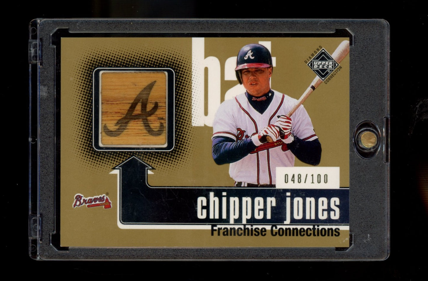 2002 Upper Deck Diamond Connection #528 Chipper Jones #/100