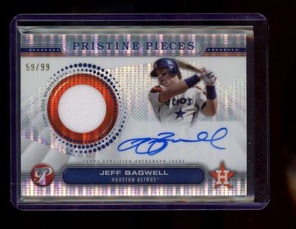 2024 Topps Pristine Jeff Bagwell Pieces Auto Relics Pristine Refractors #/99