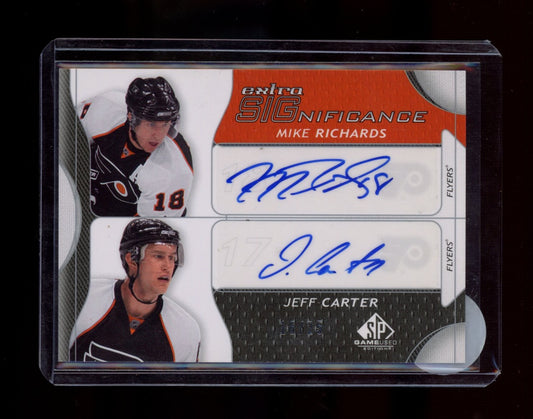 2008-09 SP Game Used #XSG-RC Mike Richards / Jeff Carter Extra SIGnificance #/25