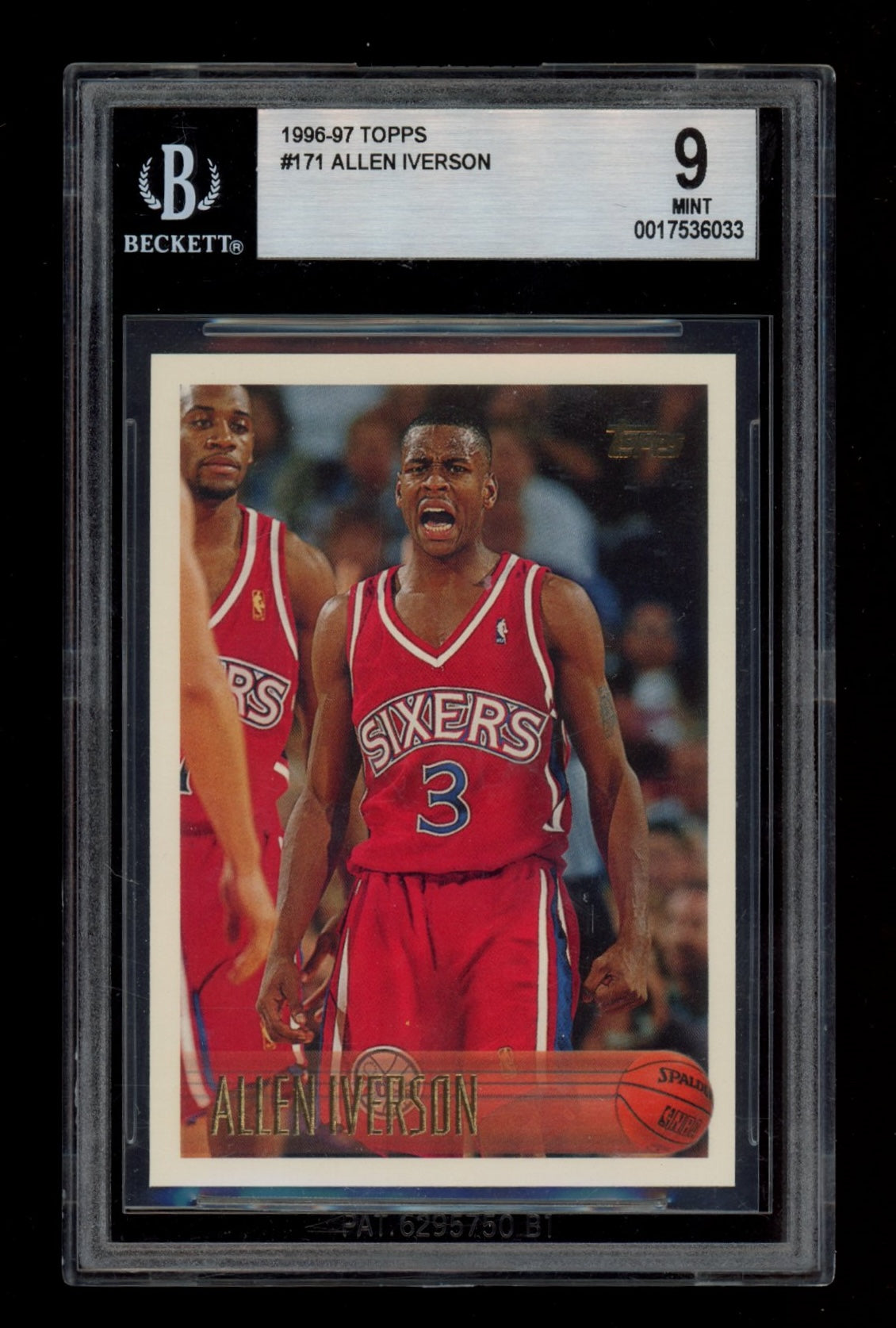 1996-97 Topps #171 Allen Iverson RC BGS 9.0