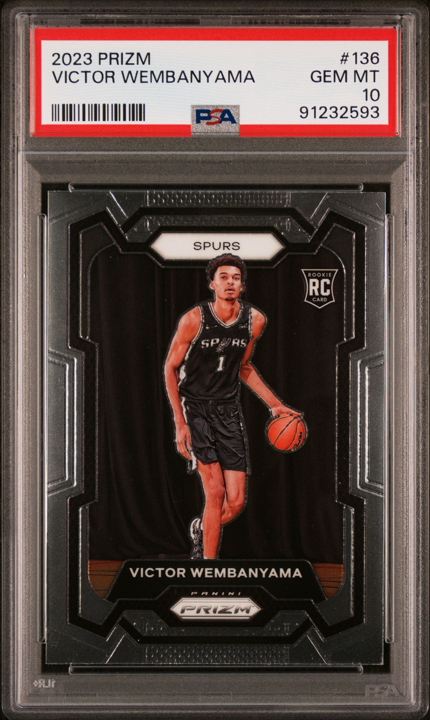 2023 Panini Prizm #136 Victor Wembanyama PSA 10